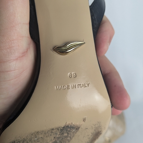 DIANE von Furstenberg Heel Women Sandals Size 6 Made In Italy Leopard And Plaid - Picture 10 of 10